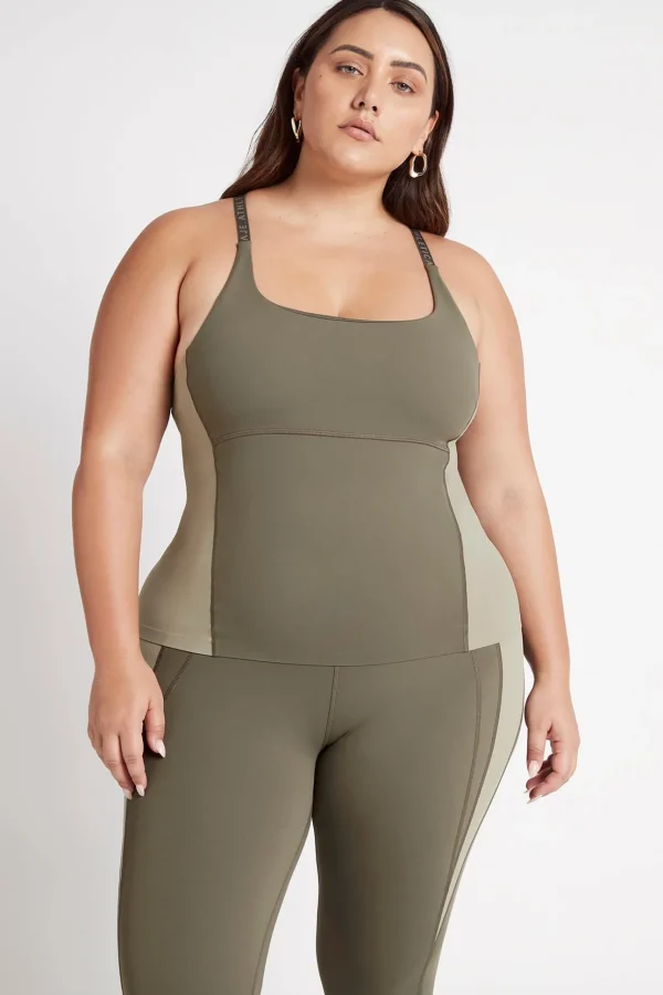 Adjustable Strap Longline Racerback Tank 117