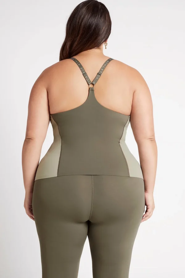 Adjustable Strap Longline Racerback Tank 117