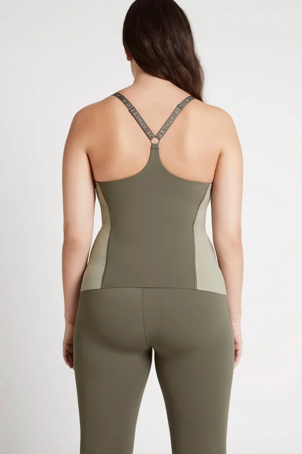 Adjustable Strap Longline Racerback Tank 117