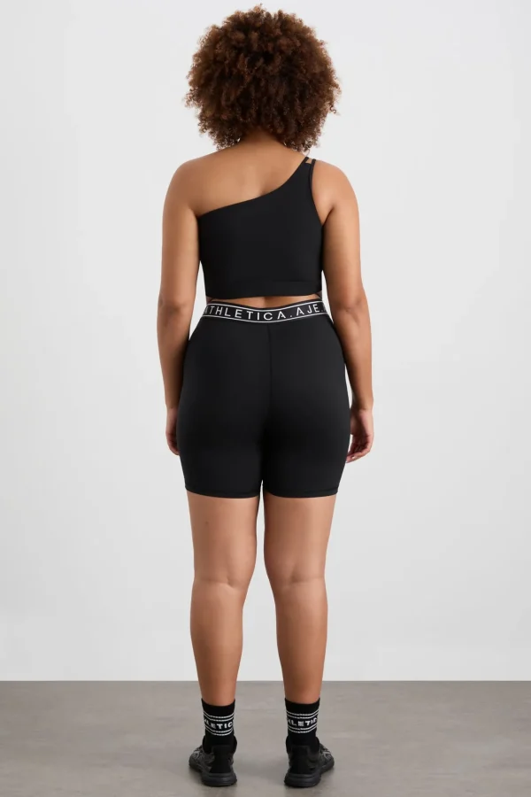 Asymmetric Ribbed Crop Top 386