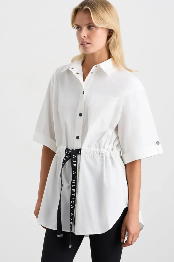Belted Short Sleeve Shirt 433