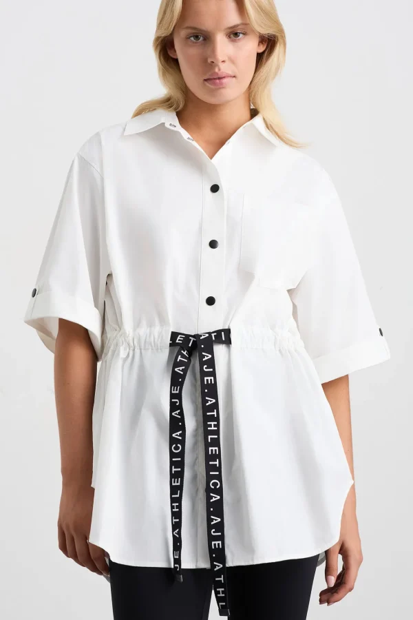 Belted Short Sleeve Shirt 433