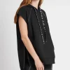 Classic Longline Short Sleeve Hoodie 404