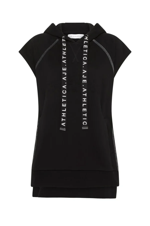 Classic Longline Short Sleeve Hoodie 404
