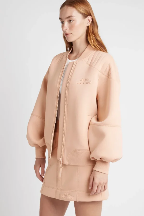 Classic Spacer Knit Bomber Jacket 704