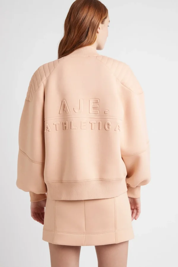 Classic Spacer Knit Bomber Jacket 704