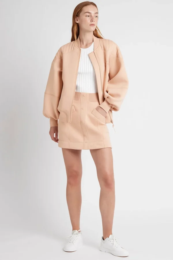 Classic Spacer Knit Bomber Jacket 704