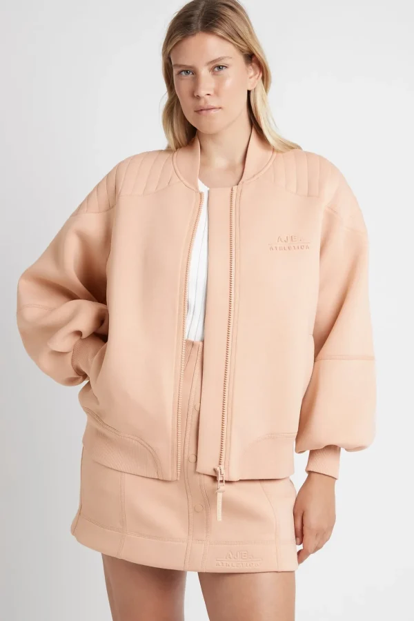 Classic Spacer Knit Bomber Jacket 704