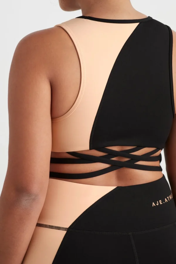Colour Block Crop Top 336