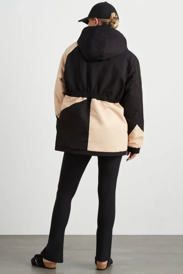 Colour Block Long Jacket 731
