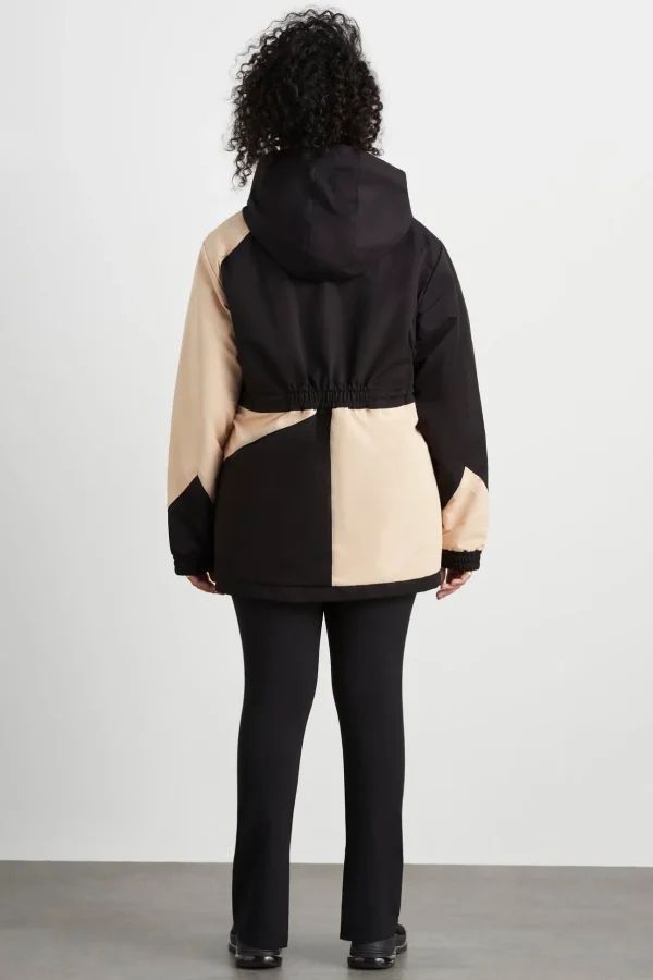 Colour Block Long Jacket 731