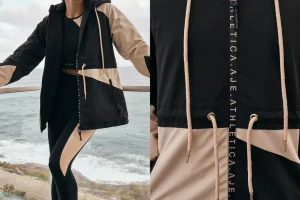 Colour Block Long Jacket 731