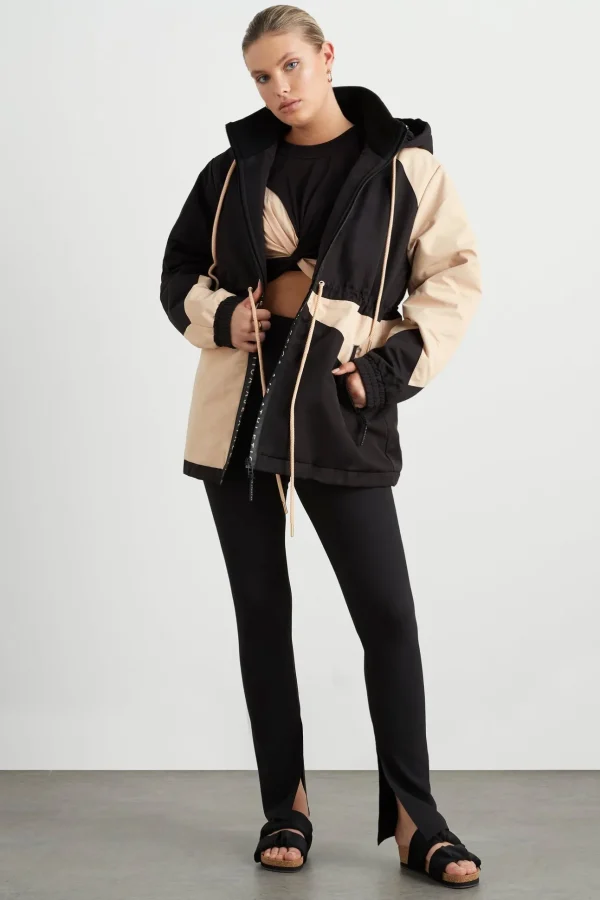 Colour Block Long Jacket 731