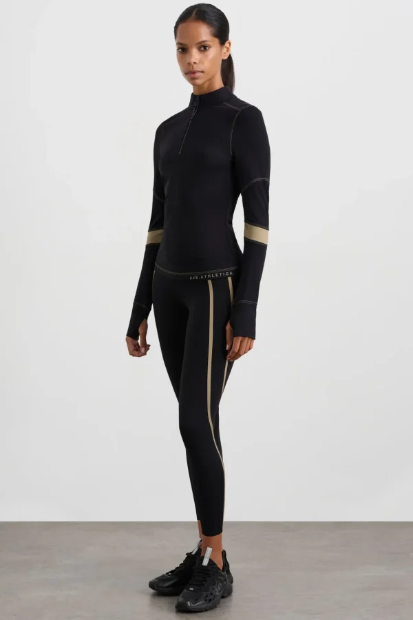 Colour Blocked Quarter Zip 758