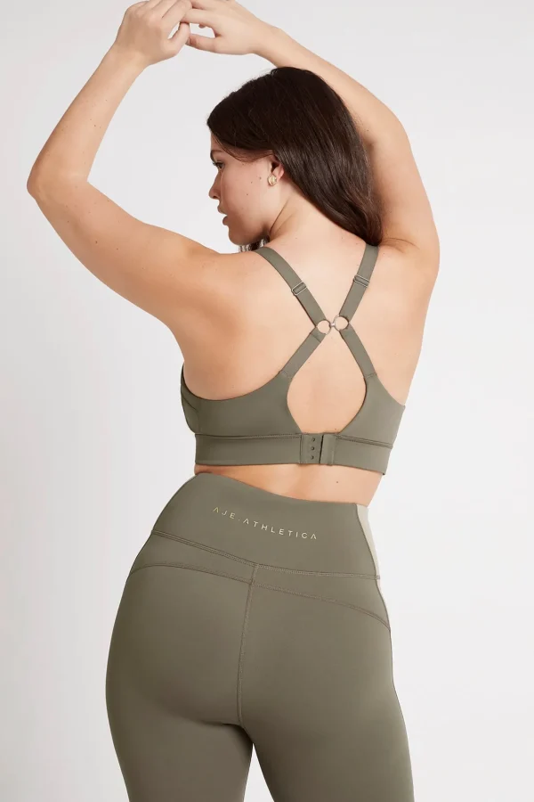 Contrast Adjustable Strap Sports Bra 321