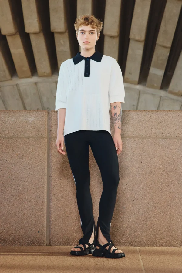 Contrast Split Hem Legging 205