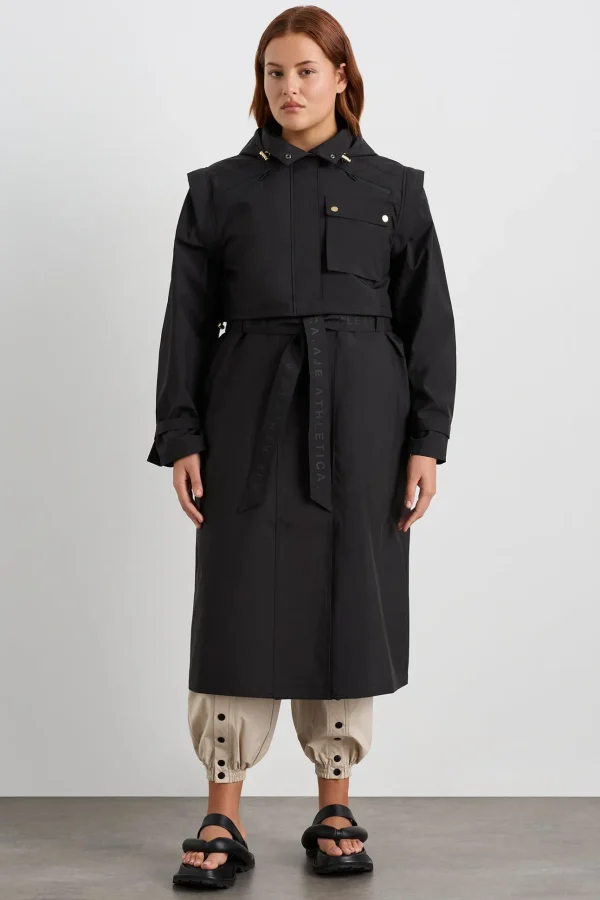 Convertible Belted Trench 703