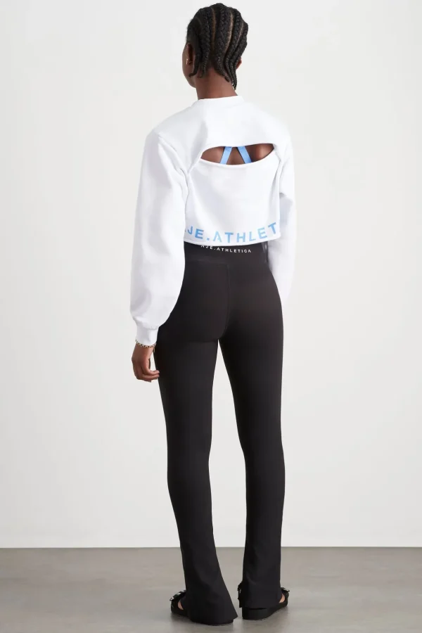 Crop Cut Out Crew Jumper 416