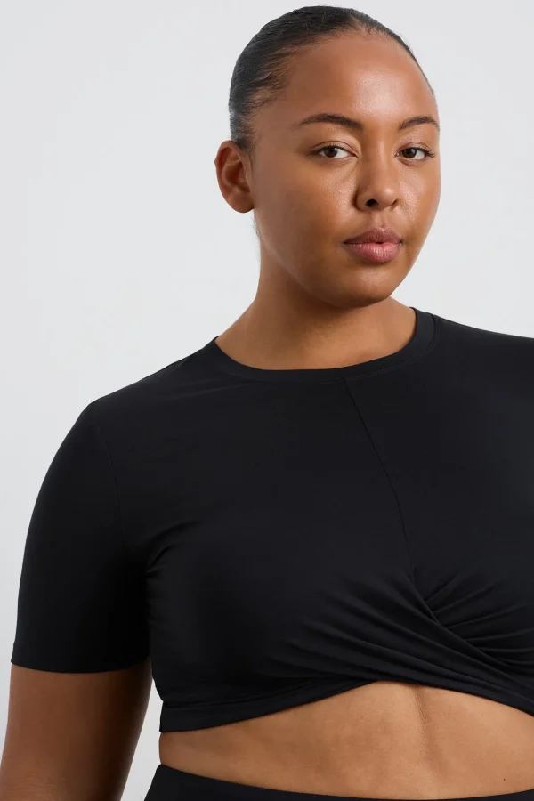 Crop Twist Front Tee 130