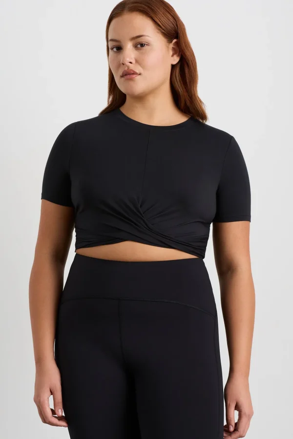 Crop Twist Front Tee 130
