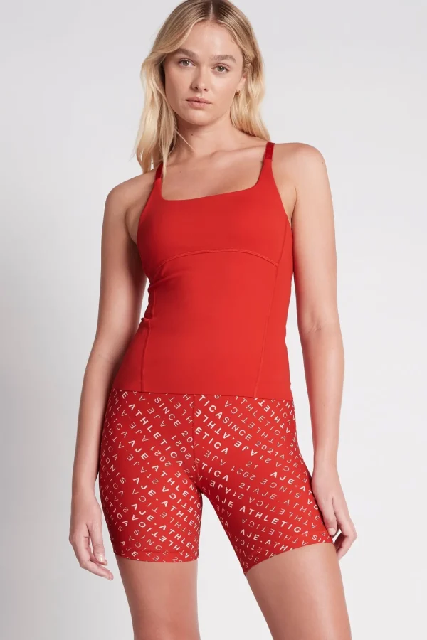Cropped Adjustable Strap Racerback Tank 117