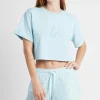 Cropped Embossed Classic Logo T-Shirt 105