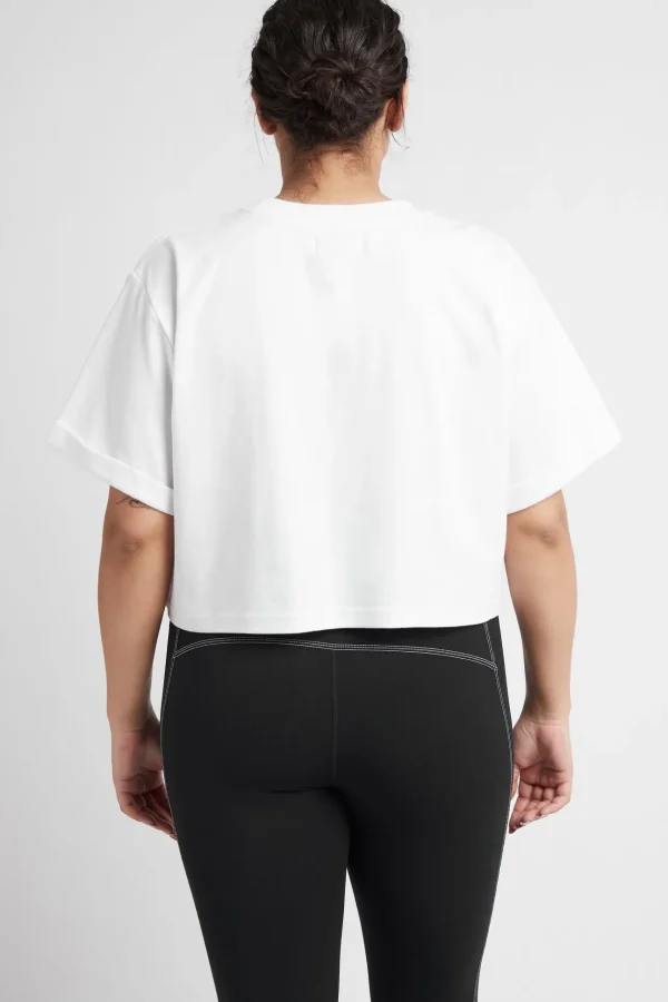 Cropped Embossed Classic Logo T-Shirt 105