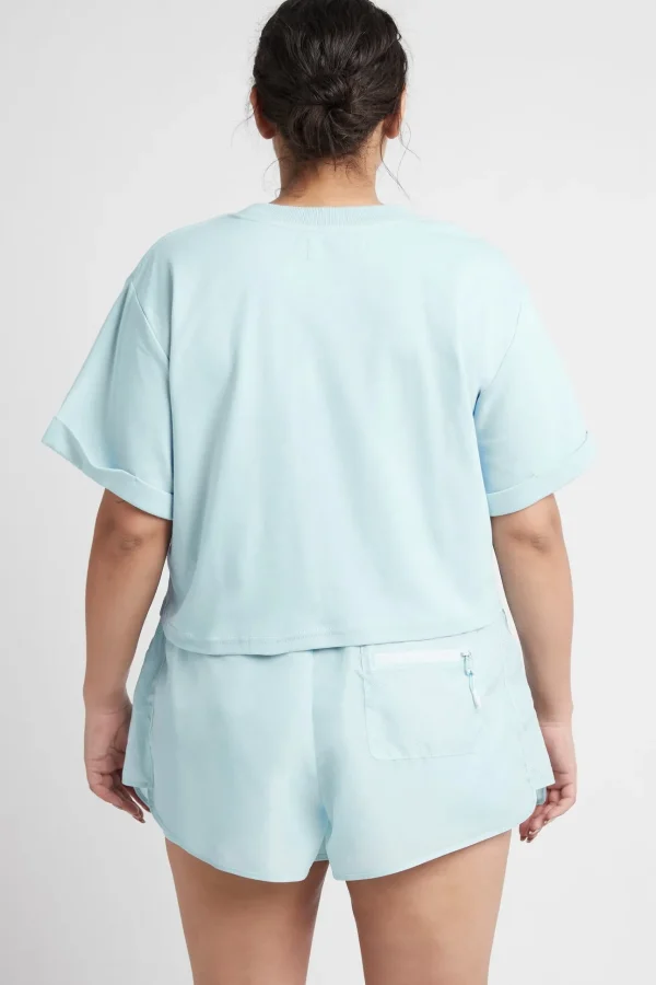 Cropped Embossed Classic Logo T-Shirt 105