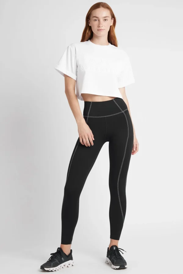 Cropped Embossed Classic Logo T-Shirt 105