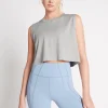 Cropped Embossed Signature Logo Tank 112