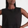 Cropped Embossed Signature Logo Tank 106
