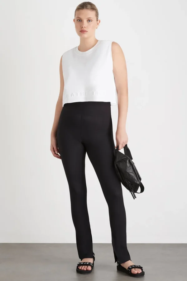 Cropped Embossed Signature Logo Tank 106