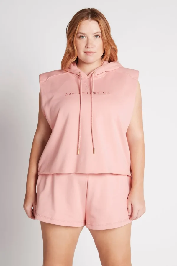Cropped Established Short Sleeve Hoodie 402