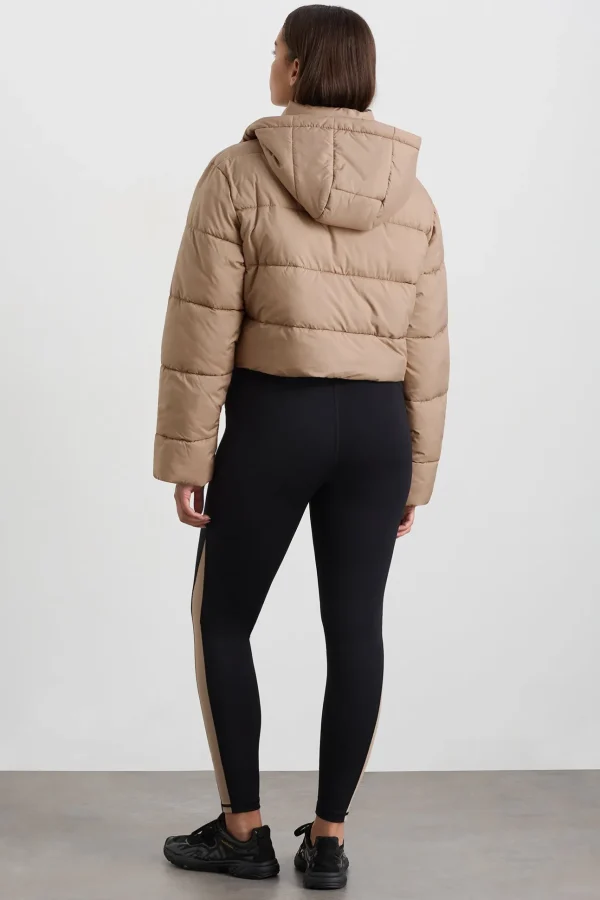 Cropped Hooded Puffer Jacket 764