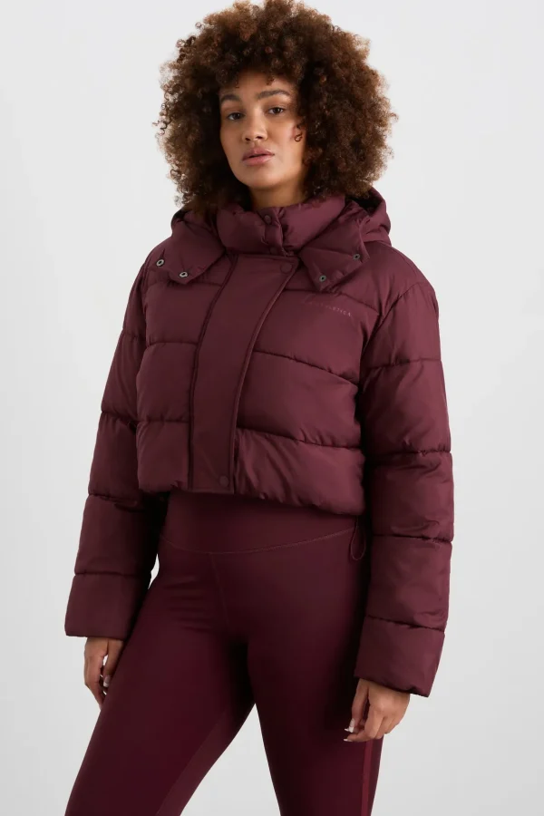 Cropped Hooded Puffer Jacket 764