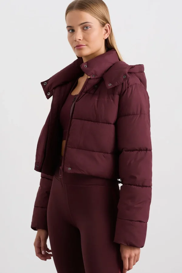 Cropped Hooded Puffer Jacket 764