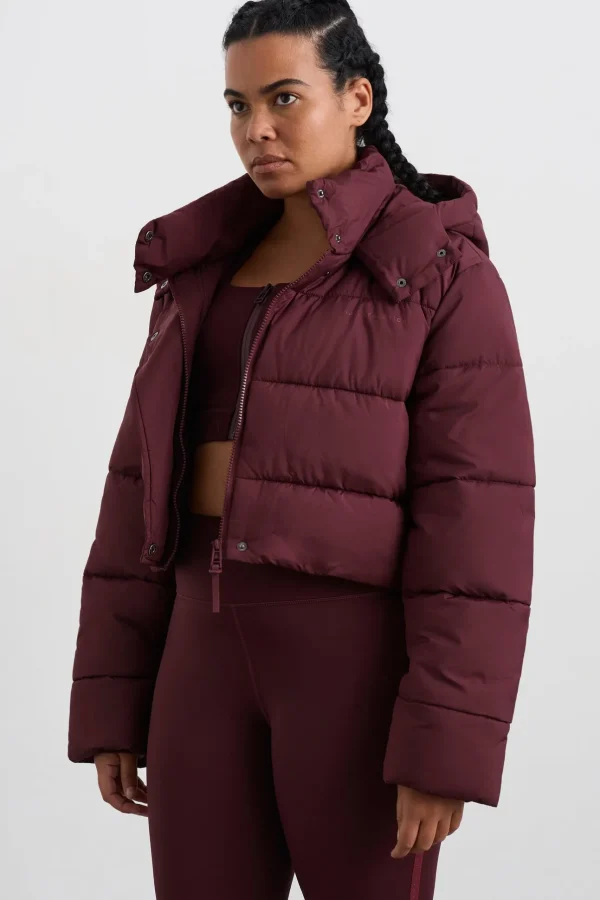 Cropped Hooded Puffer Jacket 764