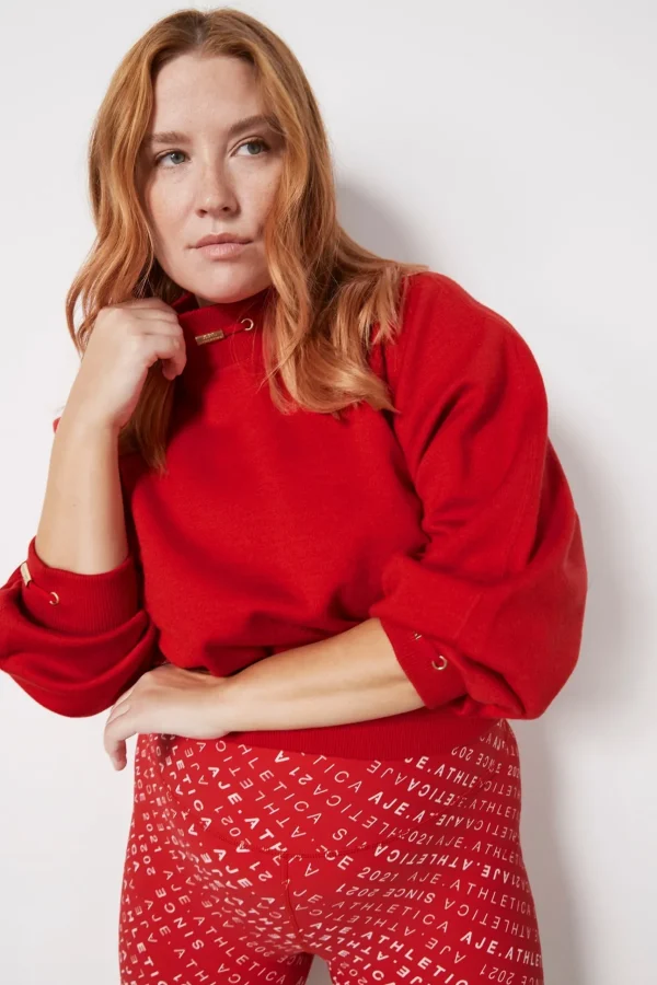 Cropped Knit Funnel Neck Jumper 408