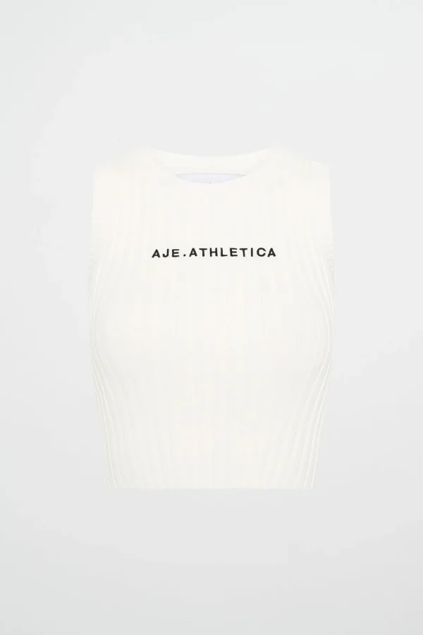 Cropped Knitted Logo Tank 135