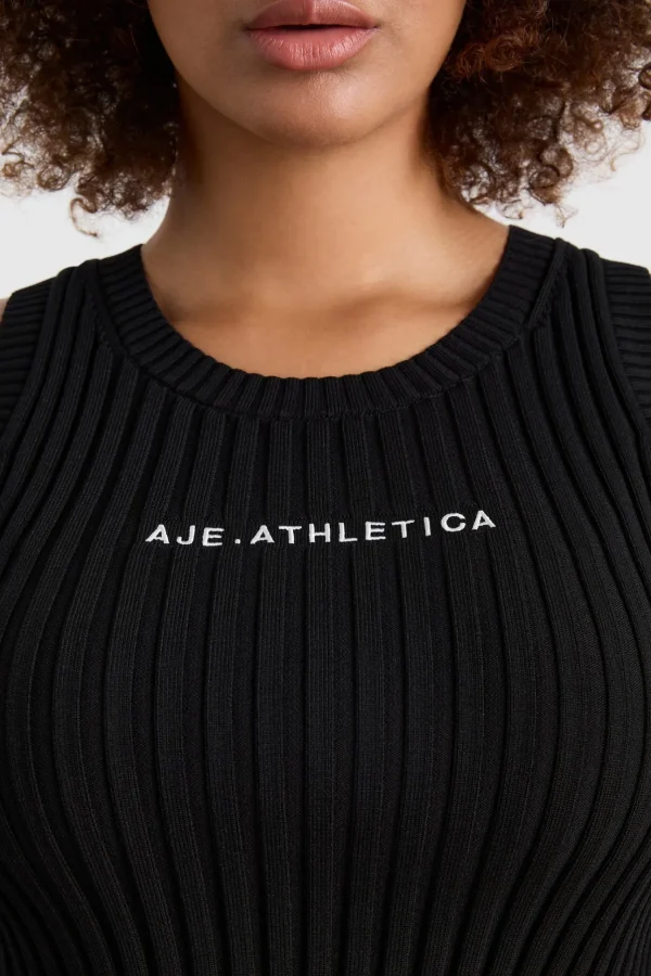 Cropped Knitted Logo Tank 135