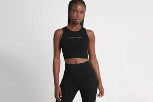 Cropped Knitted Logo Tank 135