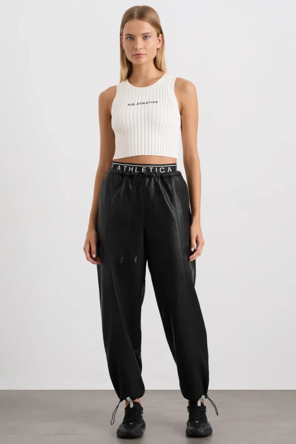 Cropped Knitted Logo Tank 135