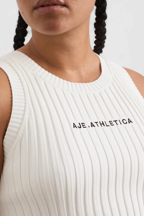 Cropped Knitted Logo Tank 135