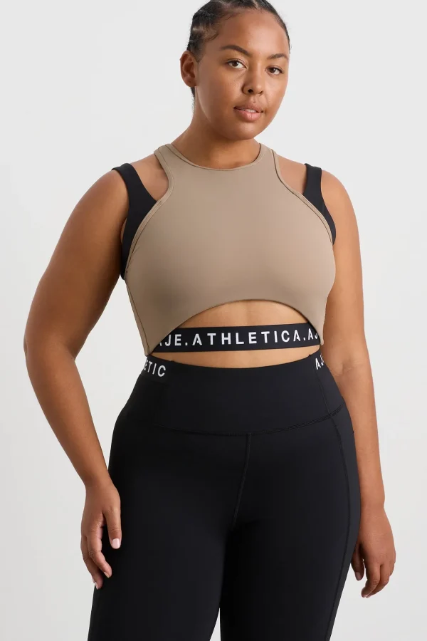 Cropped Layered Sport Tank 159
