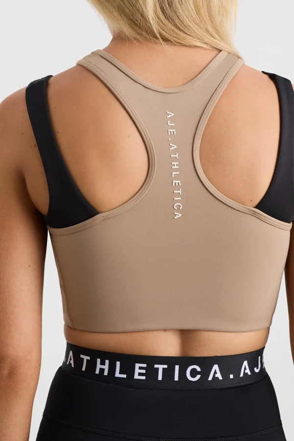 Cropped Layered Sport Tank 159