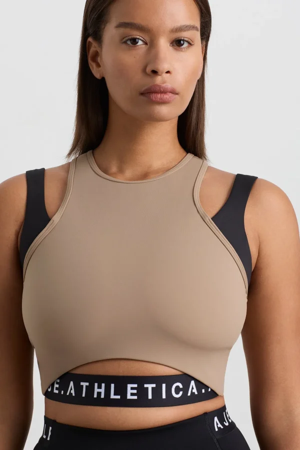Cropped Layered Sport Tank 159