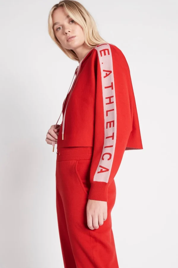 Cropped Logotape Long Sleeve Hoodie 409