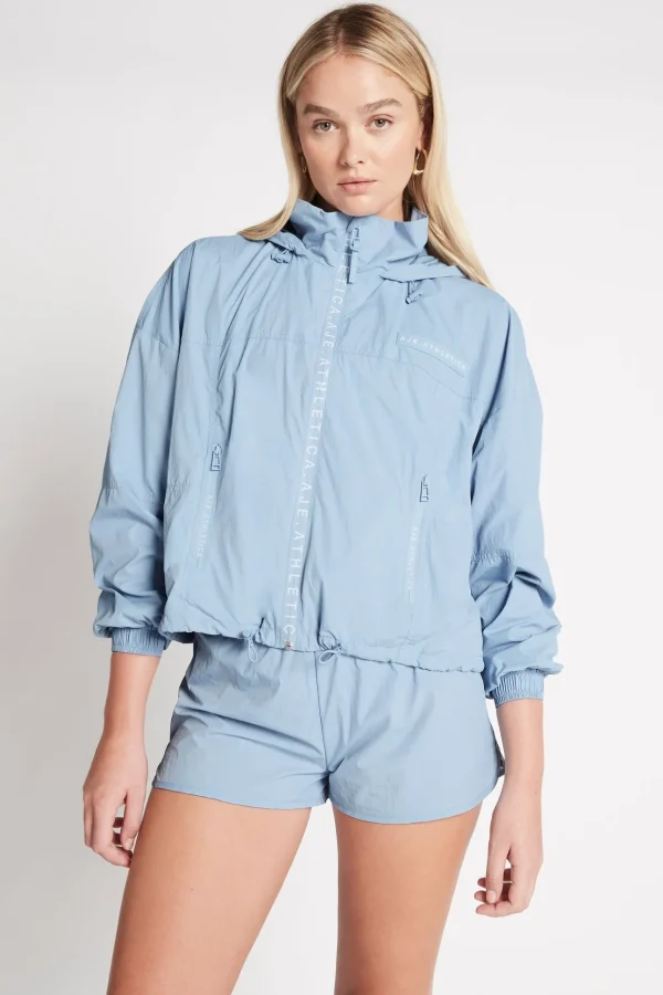 Cropped Signature Badge Logo Spray Jacket 708