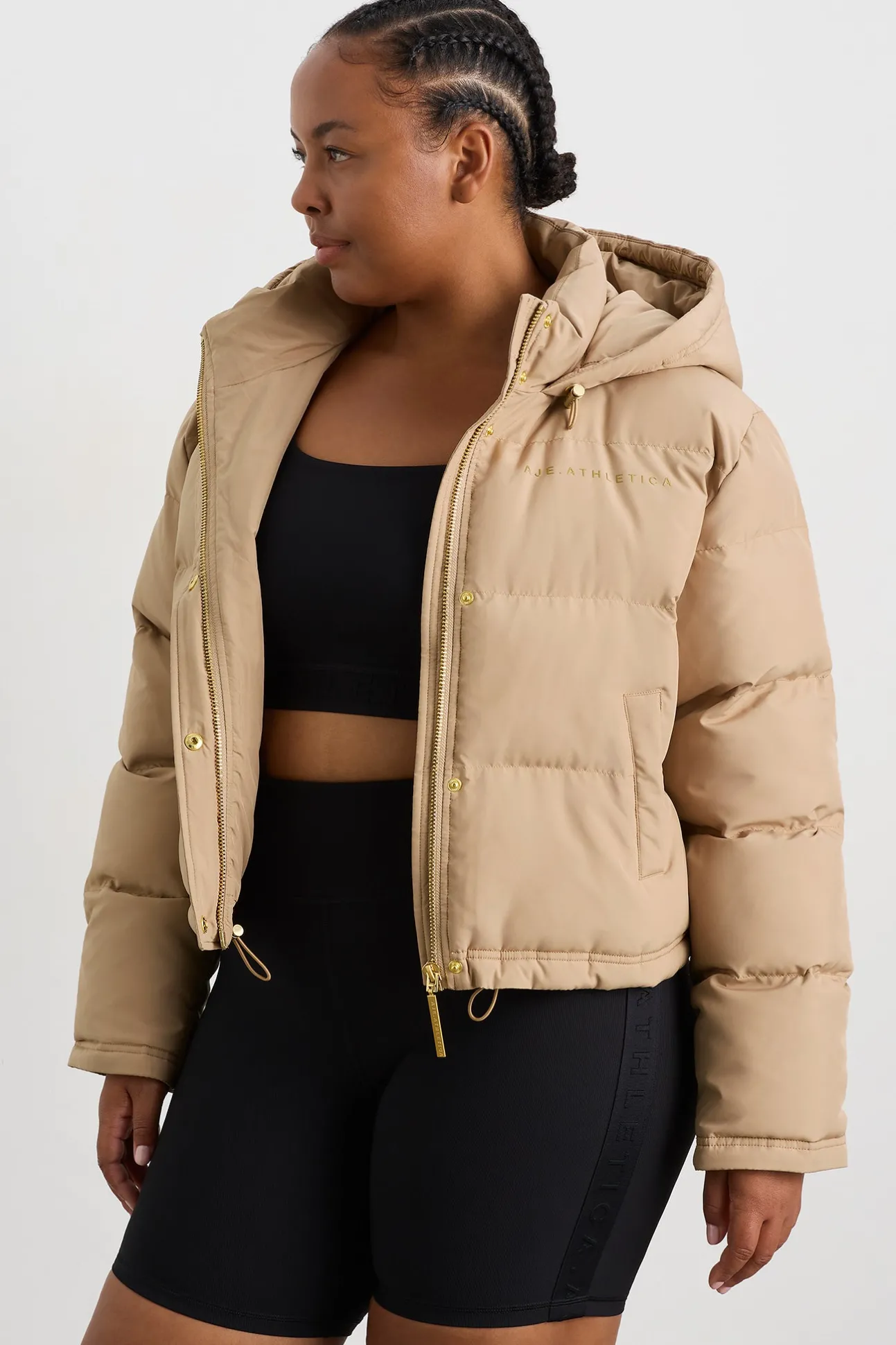 cropped_signature_logo_ho_11.webp Cropped Signature Logo Hooded Puffer 711