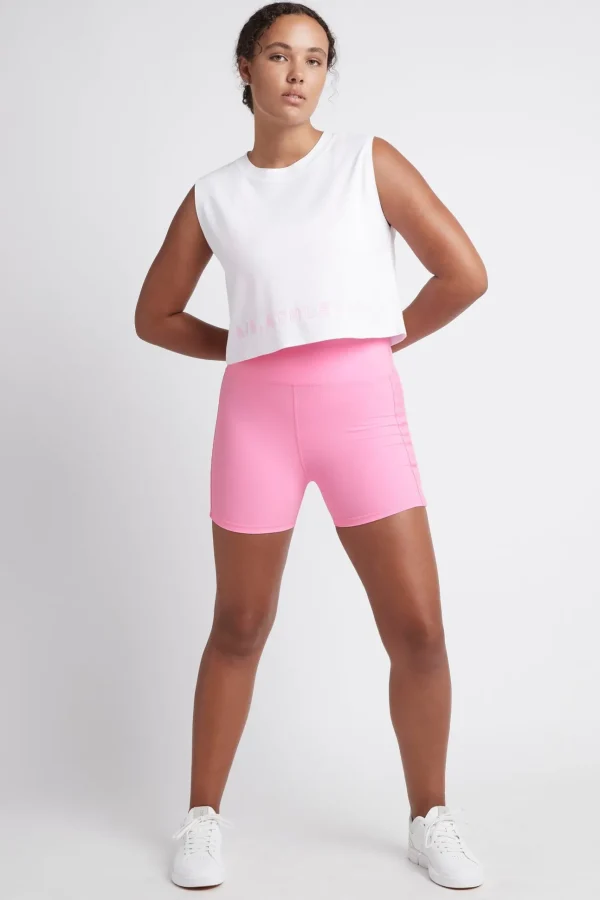 Cropped Split Back Tank 112